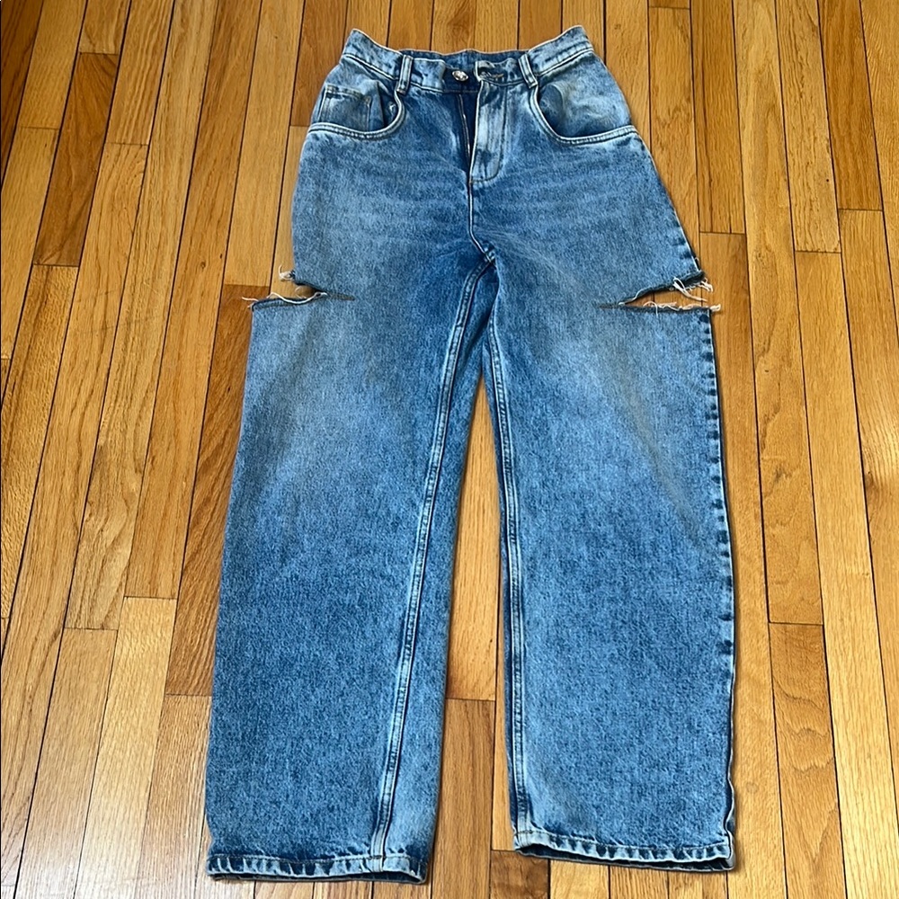 Maison Margiela Blue Distressed Jeans